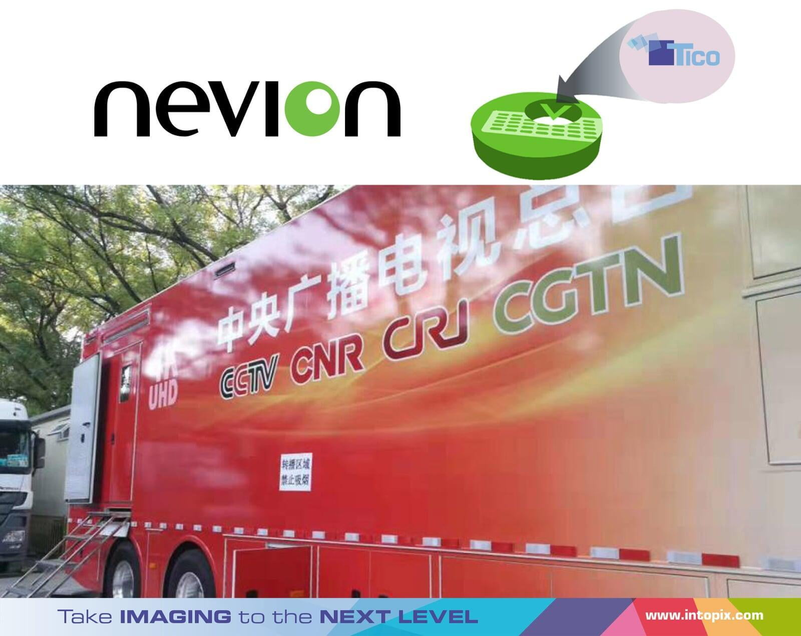 Nevion Virtuoso utilisé dans la première application à grande échelle de la compression vidéo Tico .
